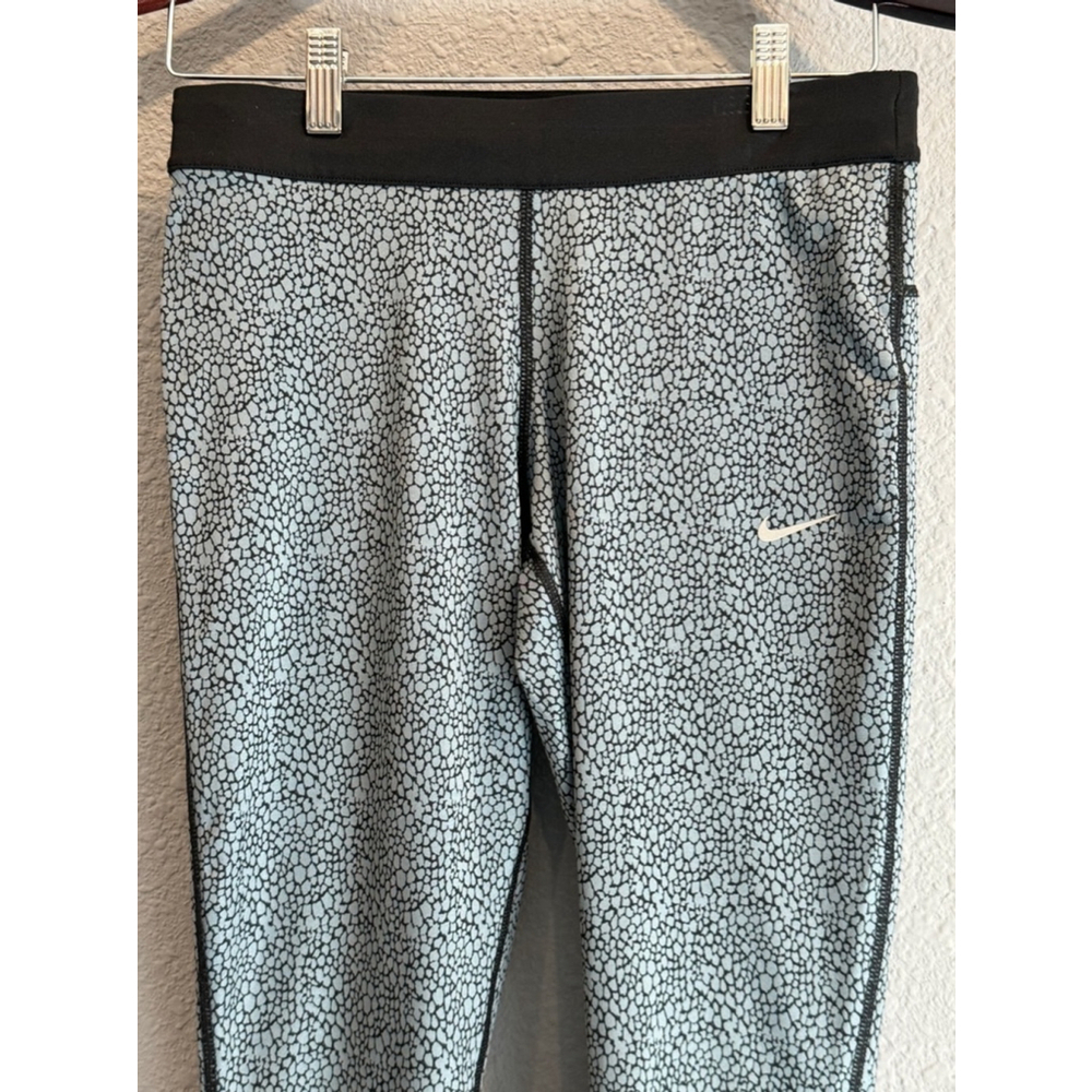 Nike Women's Blue & Black Leggings Size M - Picture 2 of 8
